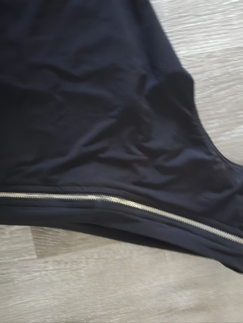 Gorgeous I Am Gia One Shoulder Black Zipper Top - Picture 4 of 5